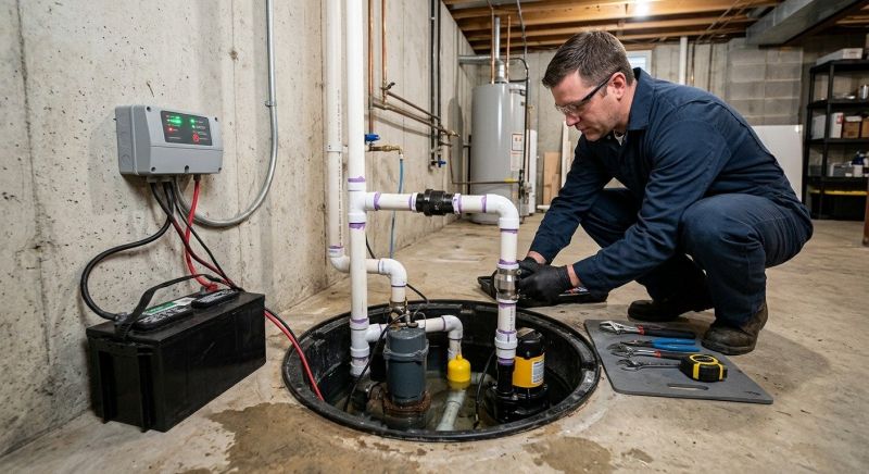 Sump Pump Installation in West Des Moines, IA